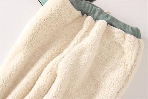 HeSaYep Women's Warm Sherpa Lined Sweatpants Drawstring Athletic Jogger Fleece Pants with Pockets in Kuwait