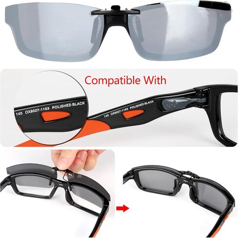 نظارات شمسية مستقطبة بمشبك لـ Oakley Crosslink OX8027 53x17 in Kuwait