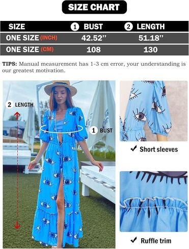 بدلة سباحة EDOLYNSA Rainbow Kimonos للنساء برقبة عميقة على شكل حرف V، فستان كيمونو لامع... in Kuwait