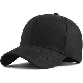Oversize XXL Baseball Cap Cotton Big Head Hats Solid Color Large Head Hats Plus Size Hat Adjustable 23"-25.5" in Saudi Arabia