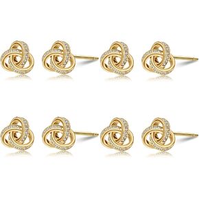 Bridesmaids Earrings Set Bridesmaid Proposal Gifts I Couldn't Tie The Knot Without You Wedding Jewelry Bridesmaids Gifts Love Knot Earrings Set of 4/6
