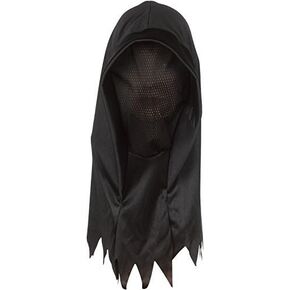 Star Power Ghoul Hood Halloween Costume Full Over Head Mask, Black, One-Size in Kuwait
