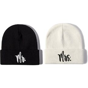 Hepandy Mr and Mrs Beanie Hats for Men Women in Kuwait