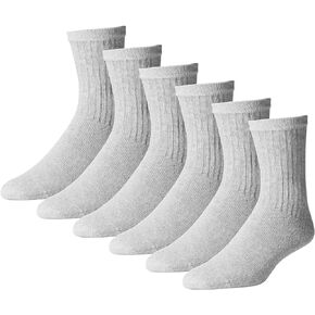 American Made by Sole Pleasers 12-Pack Unisex Everyday Cotton Crew Socks - Size 9-11