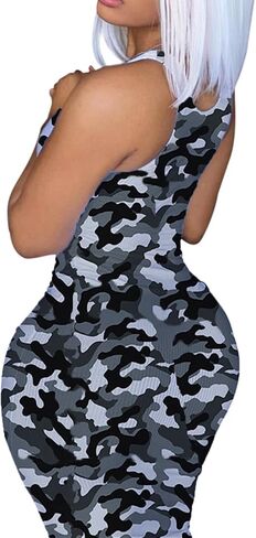 Women Bodycon Maxi Tank Dress, Sexy Deep U Neck Ribbed Solid Color Party Wrap Long Dresses in Saudi Arabia
