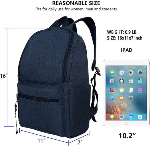 OMOUBOI Laptop Backpack for Women Travel Backpack College Backpack Men14 Inch 20L Casual Backpack Waterproof Kids Backpack for School,Travel, Work, Business - Black… in Kuwait