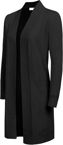 G-Style USA Women's Casual Lightweight Open Front Knit Cardigan Sweater with Pockets in Kuwait