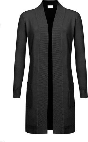 G-Style USA Women's Casual Lightweight Open Front Knit Cardigan Sweater with Pockets in Kuwait