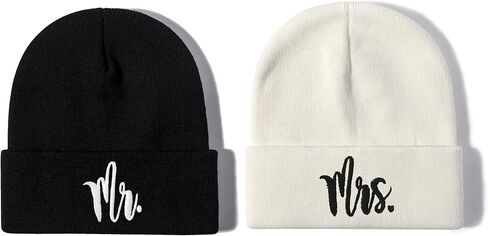 Hepandy Mr and Mrs Beanie Hats for Men Women in Kuwait