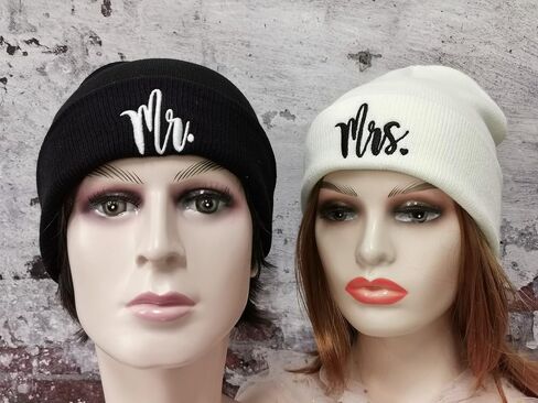 Hepandy Mr and Mrs Beanie Hats for Men Women in Kuwait