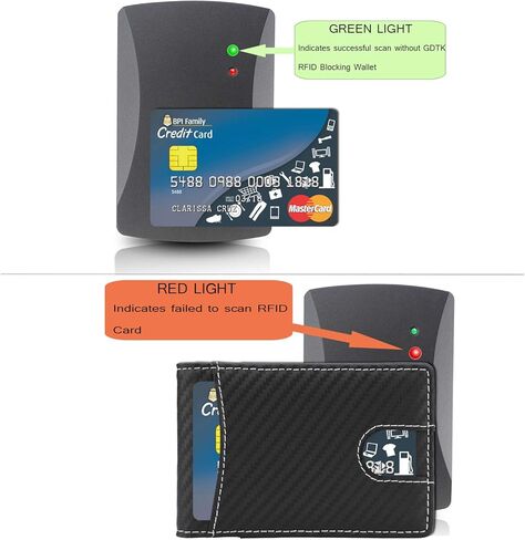 محفظة بمشبك نقود - محفظة جلدية رفيعة للرجال بجيب أمامي RFID تحجب المحفظة الصغيرة البسيطة in Kuwait