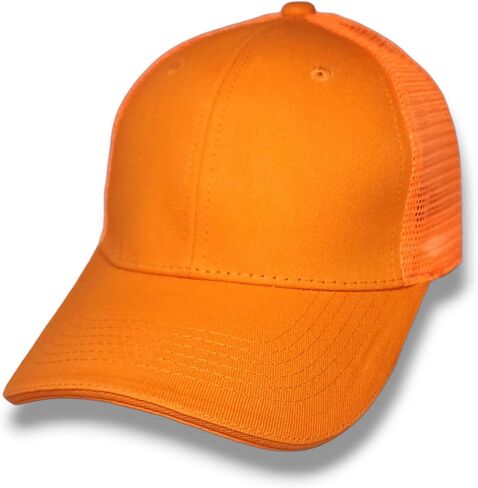 The Celly Plug Hunting & Fishing Orange Trucker Hat Snapback, Baseball Cap Men Women, Breathable Mesh, Adjustable in Kuwait