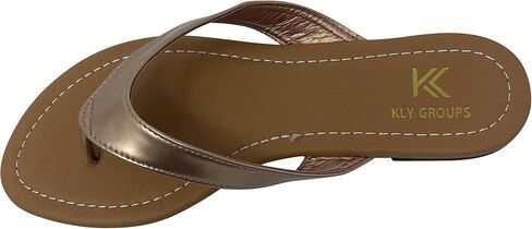 KLY Groups Women's Patent Flip Flops Thong Slip On Flat Open Toe Sandal Shoes in Saudi Arabia