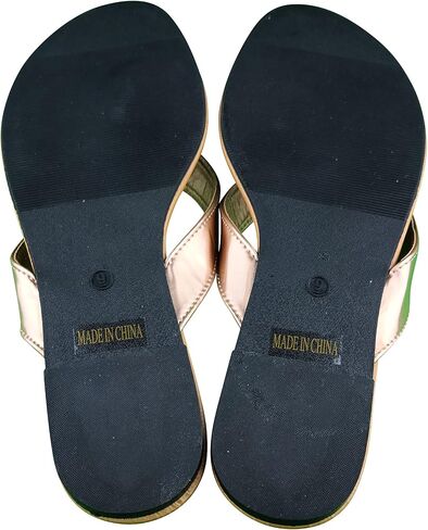 KLY Groups Women's Patent Flip Flops Thong Slip On Flat Open Toe Sandal Shoes in Saudi Arabia