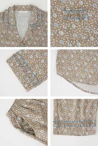 ULLALA Pajamas for Women, vintage sensibility pair pajama set sleep wear in Kuwait