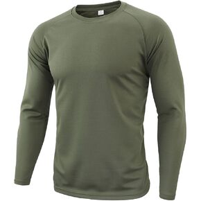 Men's Quick Dry Long Sleeve Shirts for Men Moisture Wicking Athletic Cycling Jersey Tactical T-Shirts