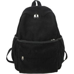 Preppy Corduroy Backpack Aesthetic Backpack 15.6 inch Laptop College Backpack Cute Book Bag Travel Rucksack Daypack (One Size,Green) in Kuwait