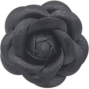 Camellia Brooch Pin Camellia Flower Pin Leather Brooch Pin For Women in Kuwait