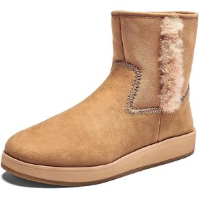 OLUKAI Pa'ina Hulu Women's Winter Boot, Soft Waterproof Leather & Wet Grip Sole, Medial Side Zipper for Easy Slip-On, Comfortable & Cute Style in Kuwait