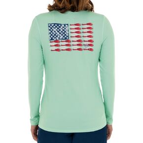 Guy Harvey Women's Graphic Long Sleeve Sun Protection Top