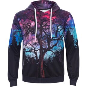 Goodstoworld Unisex 3D Novelty Hoodies Pullover Sweatshirt Graphic Print With Pockets S-3XL