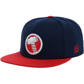 Marvel Thor Adult Fashion Adjustable Snapback Flat Bill Cap dkgry/red in Saudi Arabia