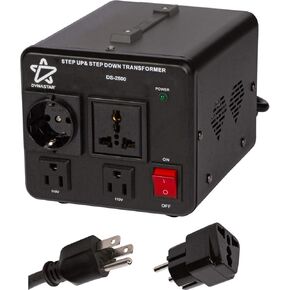 Dynastar Step Up & Step Down Voltage Converter and Transformer, 110-220 to 220-240 Volts; Heavy Duty, Extra Durable Lifetime Coil, 5-Year-Warranty, 5500 Watts