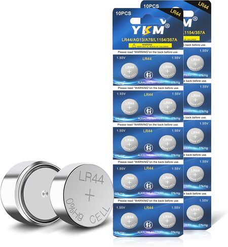 10 Pack LR44 Batteries 1.5V AG13 L1154F A76 357 303 SR44 Alkaline Battery in Kuwait