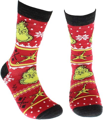 زوج جوارب Dr. Seuss The Grinch Grinchmas للكبار عطلة طاقم الجوارب 2 in Kuwait