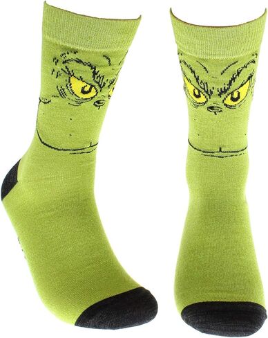 زوج جوارب Dr. Seuss The Grinch Grinchmas للكبار عطلة طاقم الجوارب 2 in Kuwait