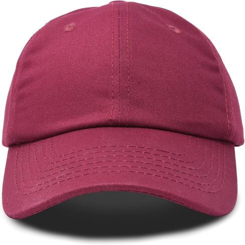 DALIX Youth Childrens Cotton Cap Plain Hat Black Khaki Navy Pink Red White in Kuwait