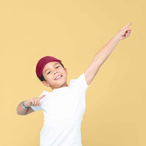 DALIX Youth Childrens Cotton Cap Plain Hat Black Khaki Navy Pink Red White in Kuwait