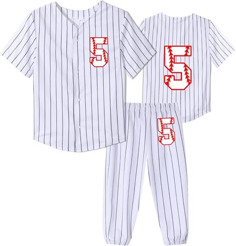 Yuji Itadori Boys Baseball Birthday Shirt 5 Year Old Birthday T Shirts Toddler Kids 5th Birthday Gift Clothes in Saudi Arabia