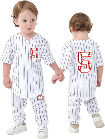 Yuji Itadori Boys Baseball Birthday Shirt 5 Year Old Birthday T Shirts Toddler Kids 5th Birthday Gift Clothes in Saudi Arabia
