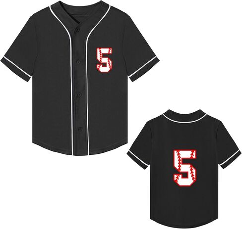 Yuji Itadori Boys Baseball Birthday Shirt 5 Year Old Birthday T Shirts Toddler Kids 5th Birthday Gift Clothes in Saudi Arabia