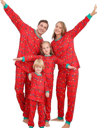 Kucnuzki عيد الميلاد منامة الأسرة بيجامة السراويل Pj مجموعة للنساء الرجال بيبي بوي فتاة الاطفال مطابقة منامة in Kuwait