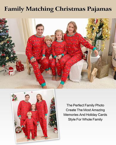 Kucnuzki عيد الميلاد منامة الأسرة بيجامة السراويل Pj مجموعة للنساء الرجال بيبي بوي فتاة الاطفال مطابقة منامة in Kuwait