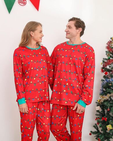 Kucnuzki عيد الميلاد منامة الأسرة بيجامة السراويل Pj مجموعة للنساء الرجال بيبي بوي فتاة الاطفال مطابقة منامة in Kuwait