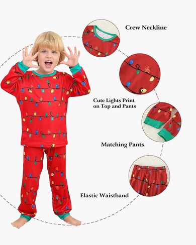 Kucnuzki عيد الميلاد منامة الأسرة بيجامة السراويل Pj مجموعة للنساء الرجال بيبي بوي فتاة الاطفال مطابقة منامة in Kuwait