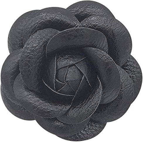 Camellia Brooch Pin Camellia Flower Pin Leather Brooch Pin For Women in Kuwait
