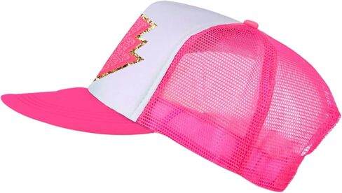 البرق الترباس قبعة بريق البرق قبعات سائقي الشاحنات النساء لطيف العصرية Snapback Preppy قبعة 80s الرجعية رغوة شبكة قبعة بيسبول in Kuwait