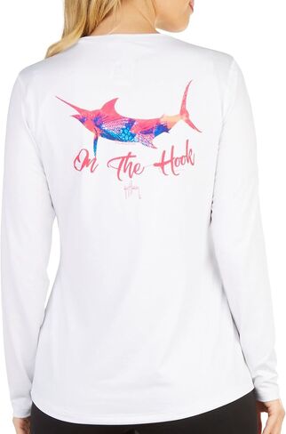 Guy Harvey Women's Graphic Long Sleeve Sun Protection Top in Saudi Arabia