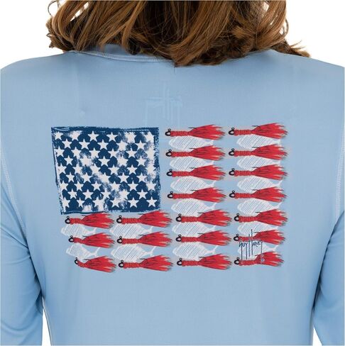 Guy Harvey Women's Graphic Long Sleeve Sun Protection Top in Saudi Arabia