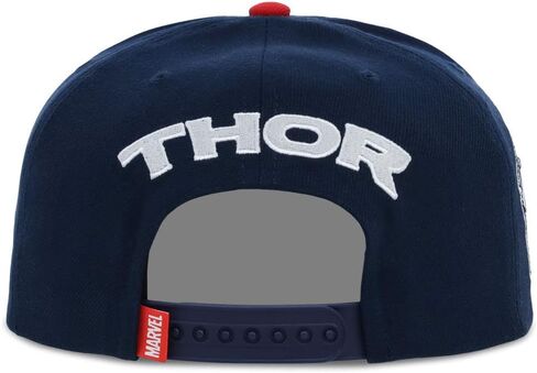قبعة Marvel Thor للكبار بتصميم مسطح قابل للتعديل بشريط خلفي dkgry/أحمر in Saudi Arabia