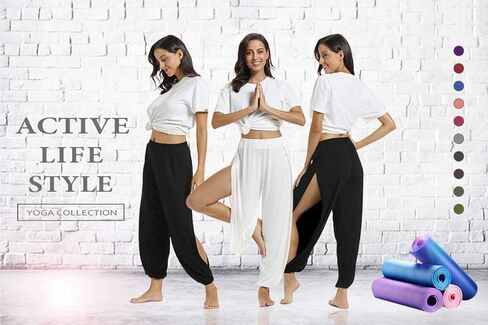 سراويل حريم نسائية من fitglam تغطي الشاطئ، سراويل يوجا مشقوقة، ملابس سباحة، ملابس سباحة، أغطية للسباحة in Kuwait