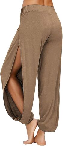 سراويل حريم نسائية من fitglam تغطي الشاطئ، سراويل يوجا مشقوقة، ملابس سباحة، ملابس سباحة، أغطية للسباحة in Kuwait