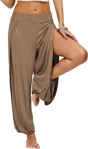 سراويل حريم نسائية من fitglam تغطي الشاطئ، سراويل يوجا مشقوقة، ملابس سباحة، ملابس سباحة، أغطية للسباحة in Kuwait