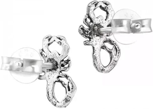 KIWI DAISY Hypoallergenic Sterling Silver VERY TINY Scorpion Stud Earrings, for Cartilage, Helix, 2nd Ear Piercing (Nickel Free) in Saudi Arabia