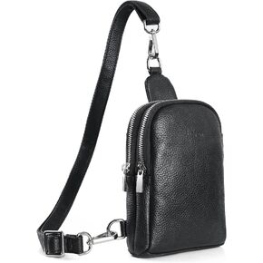 befen Geniune Leather Small Sling Bags Fanny Pack Crossbody Bags Purses Gifts for Women Teen Girls Travel