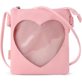 حقيبة STEAMEDBUN Ita حقيبة كروس على شكل قلب صغيرة بمحفظة Ita حقيبة دبوس للرسوم المتحركة in Kuwait